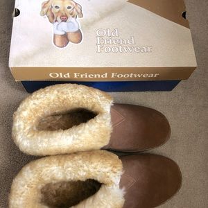 New mens slipper, chestnut brown, 13W